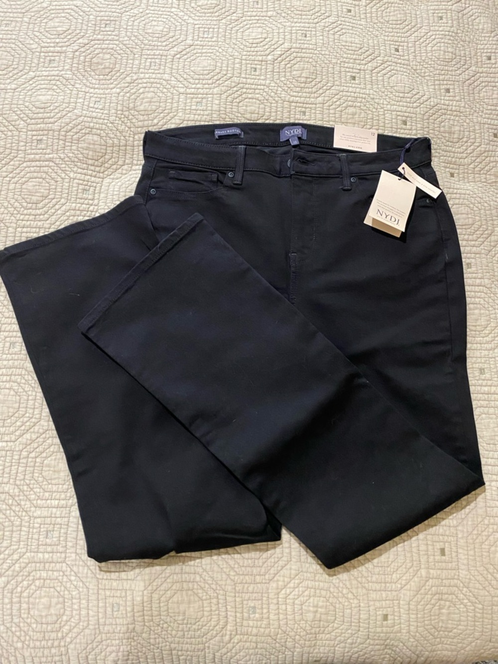 NYDJ Women's Barbara Bootcut Jeans
Color Black Size 12* Lift XTuck
Technology